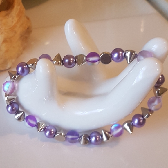🧜🏼‍♀️ Spiked Mermaid glass bracelet - Picture 4 of 4